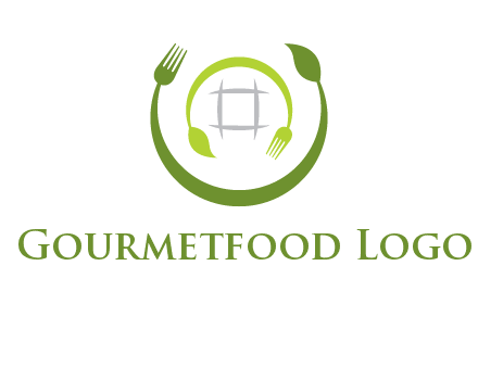 leaf and fork logo