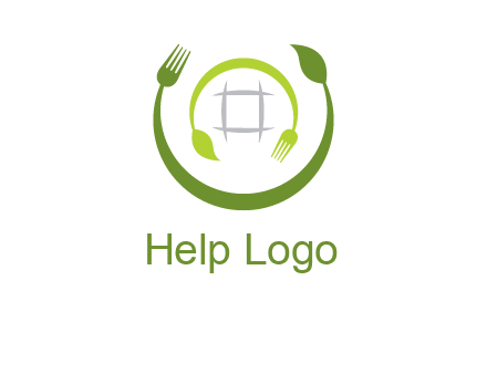 leaf and fork logo
