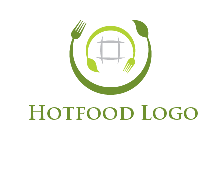 leaf and fork logo