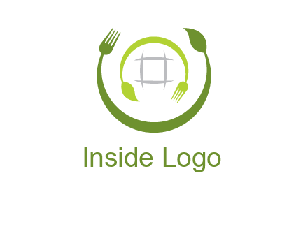 leaf and fork logo