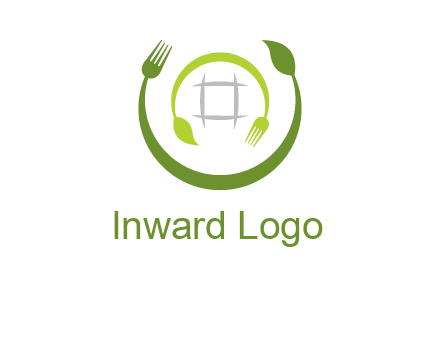leaf and fork logo