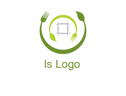 leaf and fork logo