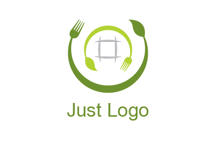 leaf and fork logo