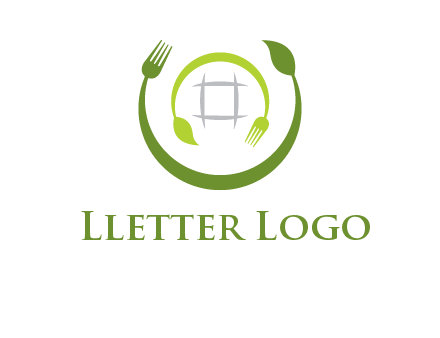 leaf and fork logo