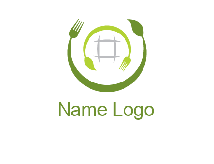 leaf and fork logo