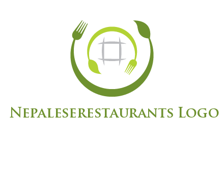 leaf and fork logo