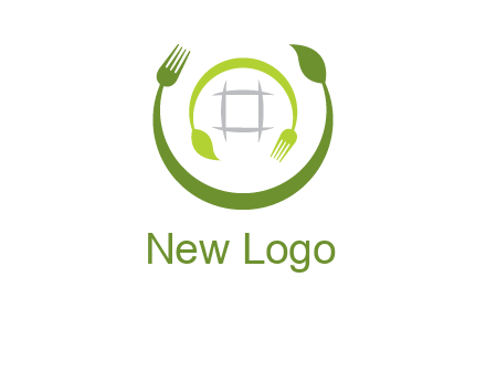 leaf and fork logo