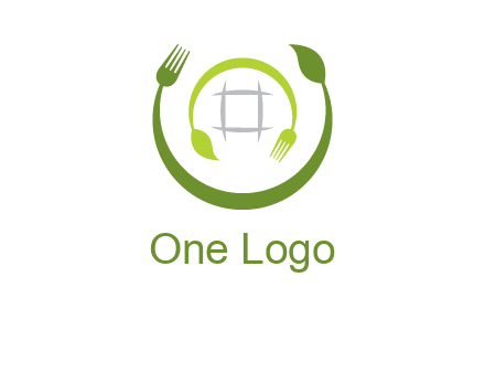 leaf and fork logo