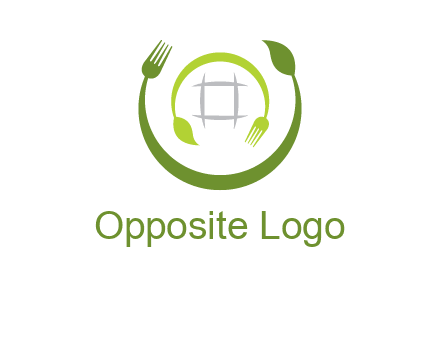 leaf and fork logo