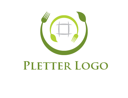 leaf and fork logo