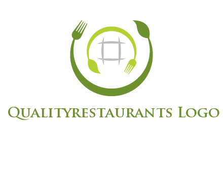 leaf and fork logo