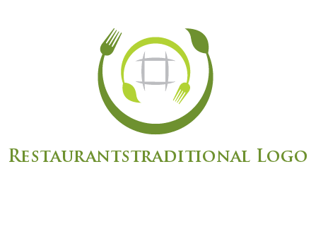 leaf and fork logo