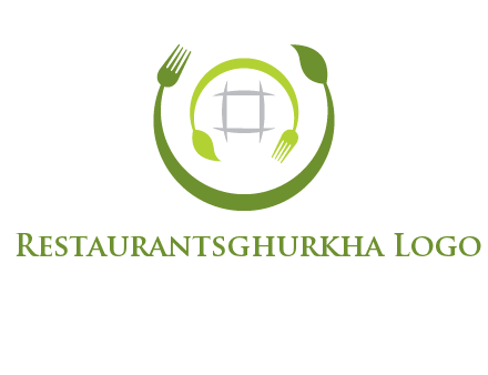 leaf and fork logo