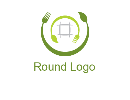leaf and fork logo