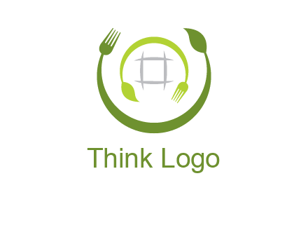 leaf and fork logo