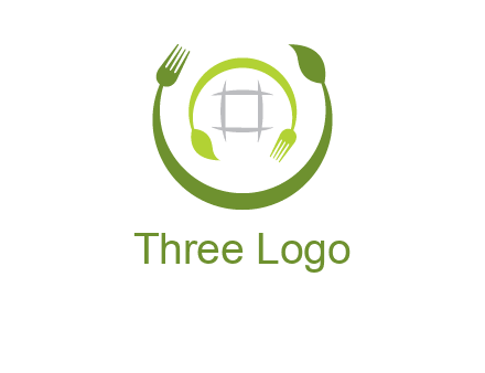 leaf and fork logo