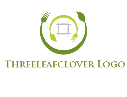 leaf and fork logo