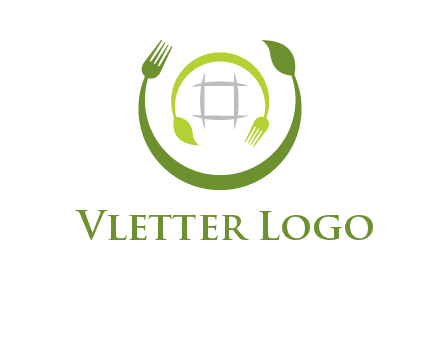 leaf and fork logo