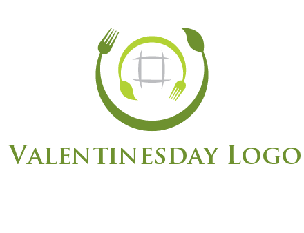 leaf and fork logo