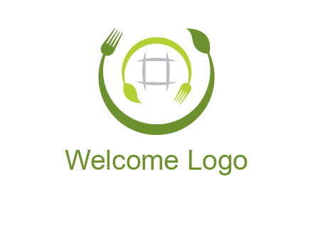 leaf and fork logo