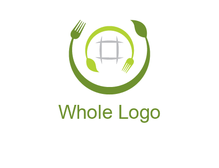 leaf and fork logo