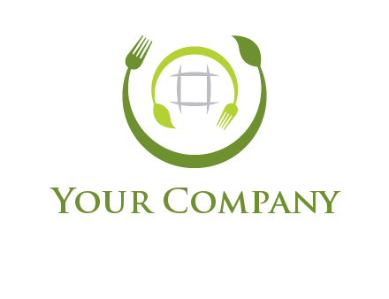 leaf and fork logo