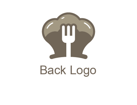 fork in chef hat logo