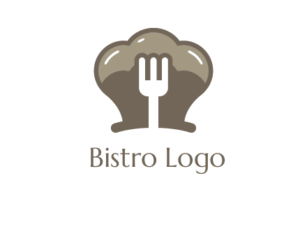 fork in chef hat logo