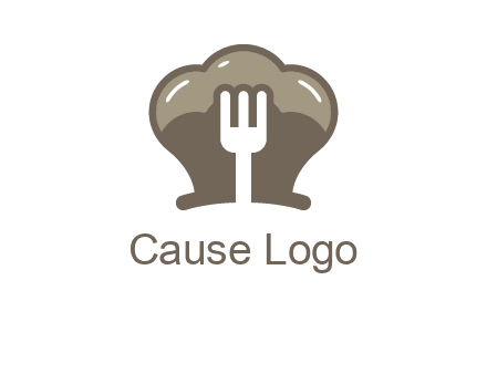 fork in chef hat logo