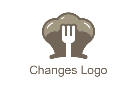 fork in chef hat logo