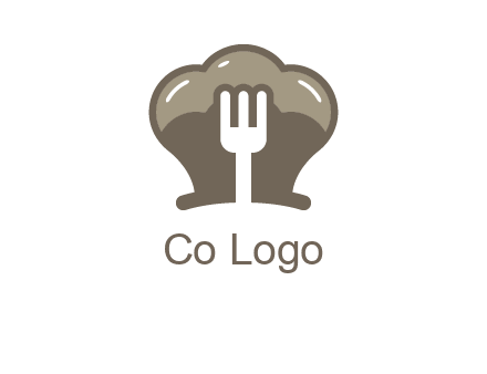fork in chef hat logo