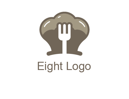 fork in chef hat logo
