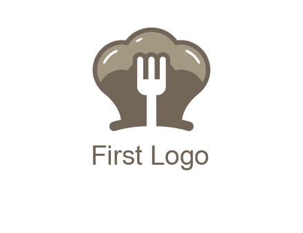 fork in chef hat logo