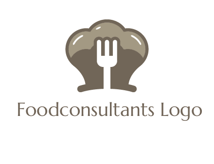 fork in chef hat logo