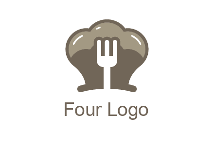 fork in chef hat logo