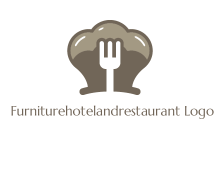 fork in chef hat logo