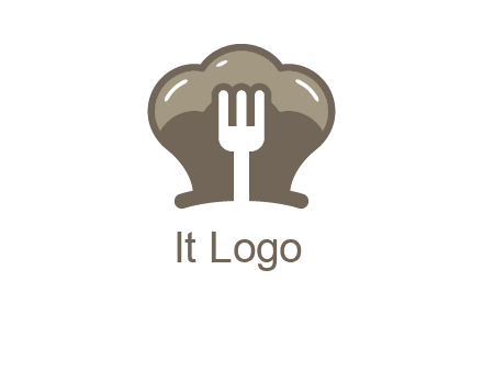 fork in chef hat logo