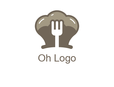 fork in chef hat logo