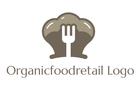 fork in chef hat logo