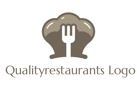 fork in chef hat logo