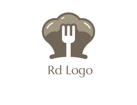 fork in chef hat logo