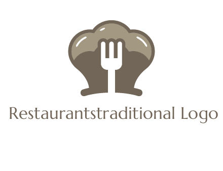 fork in chef hat logo