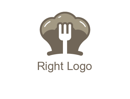 fork in chef hat logo