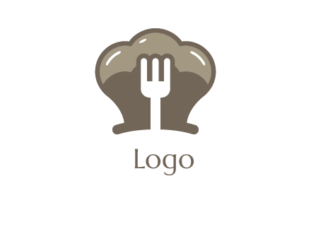 fork in chef hat logo