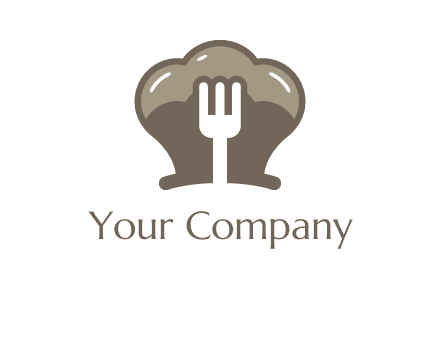 fork in chef hat logo