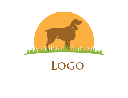 dog and sun logo