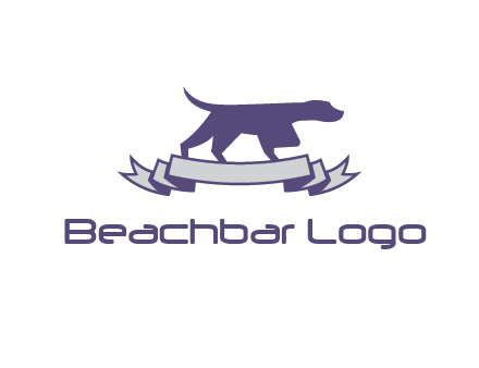 dog pointing logo