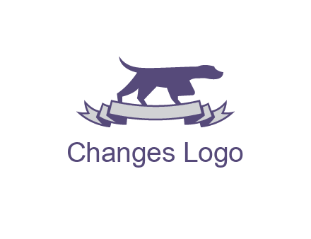 dog pointing logo