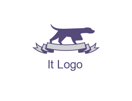 dog pointing logo