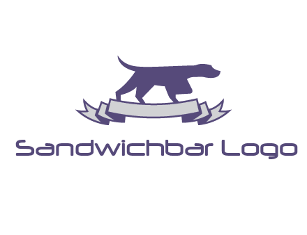 dog pointing logo